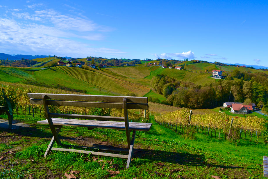 Ausblick Südsteirischen Weinstraße | Blogbeitrag Da sind wir gern